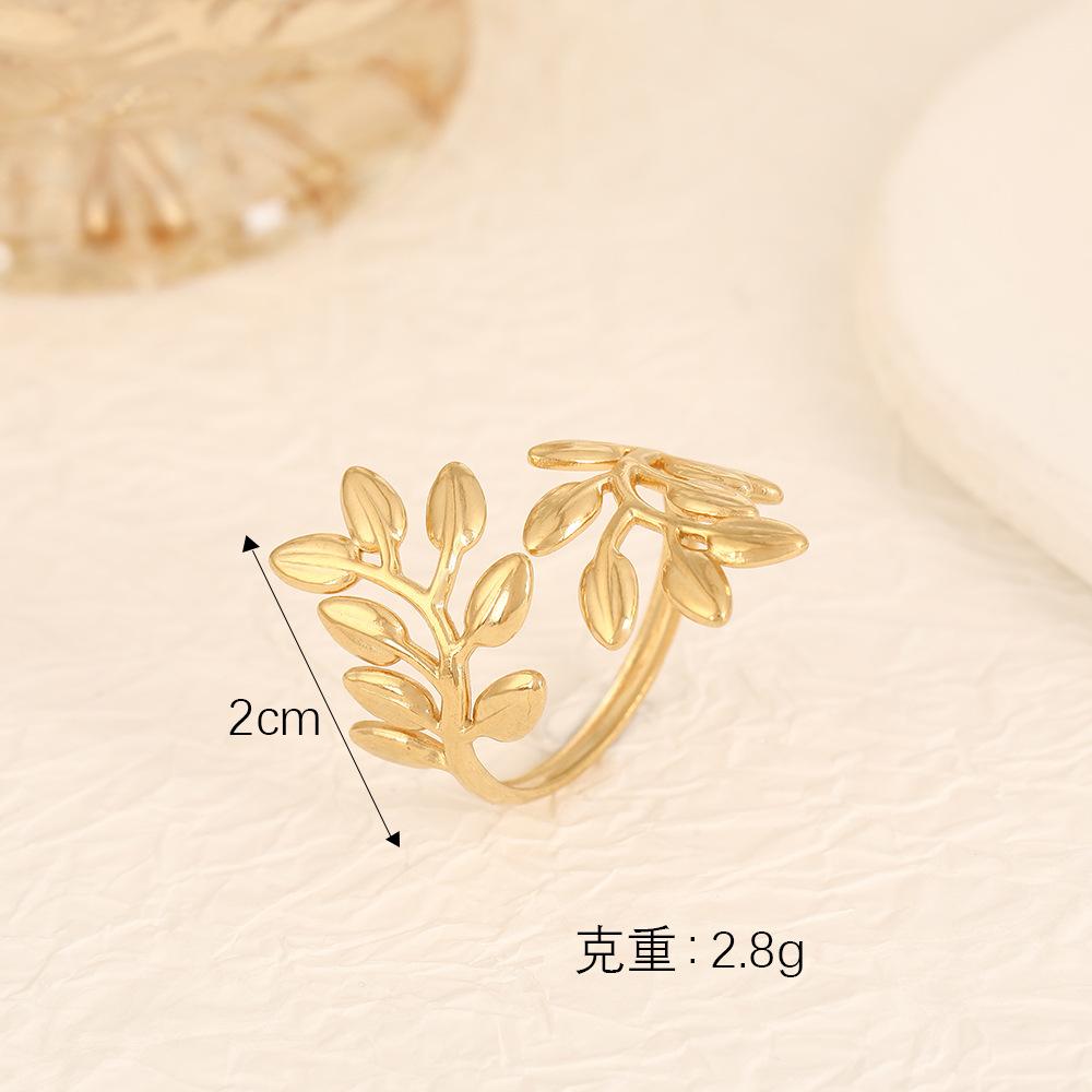 Stainless Steel Gold Color Rings Women Trendy Heart Moon Star Snake Open Rings Geometric Zircon Birthday Gift Wholesale