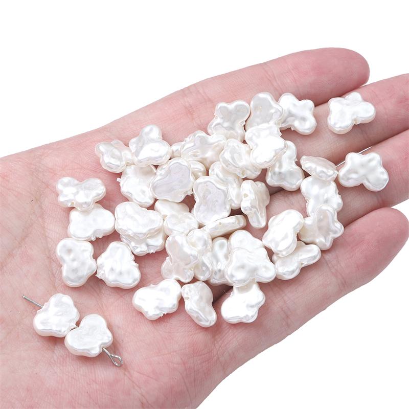 

2шт/мішок Підвіска-підвіска з перлинними намистинами в стилі бароко для аксесуарів для виготовлення ювелірних виробів своїми руками 9x12mm 2pcs