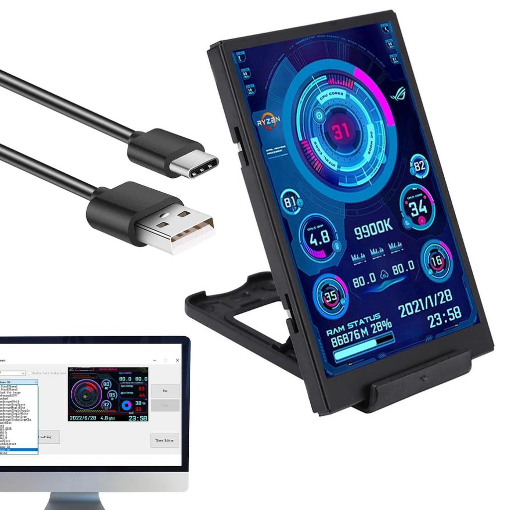 Cheap Computers Monitor Secondary Screen | 3.5-inch IPS CPU Temperature ...