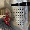 Handmade Medieval Barbute Helmet – 16 Gauge Steel Knight Armor, Wearable LARP Cosplay Helmet, Collector Gift