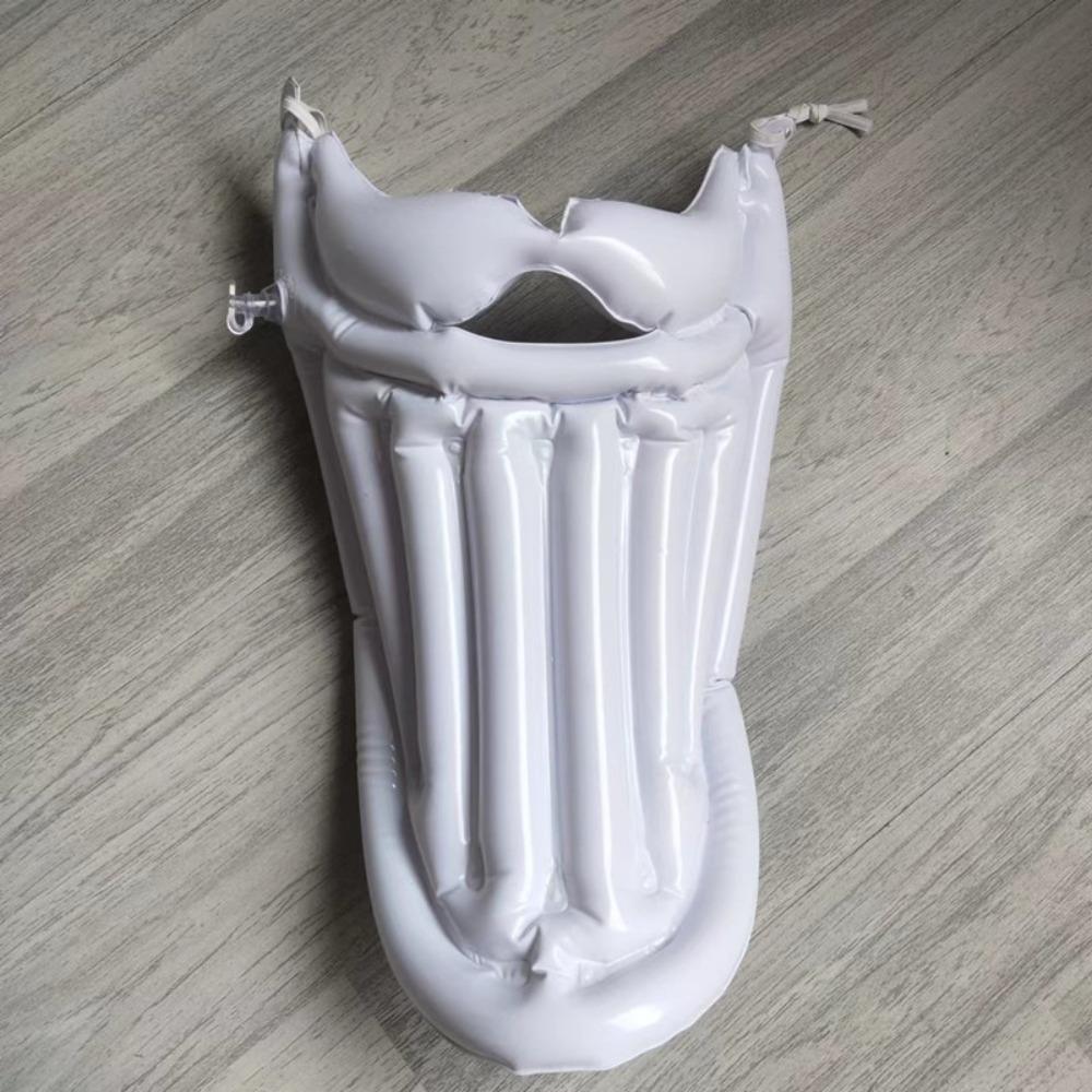PVC Santa Suit Inflatable Belly Realistic Durable Seam Santa Inflatable Beard Tear Resistant Funny Halloween Cosplay Belly