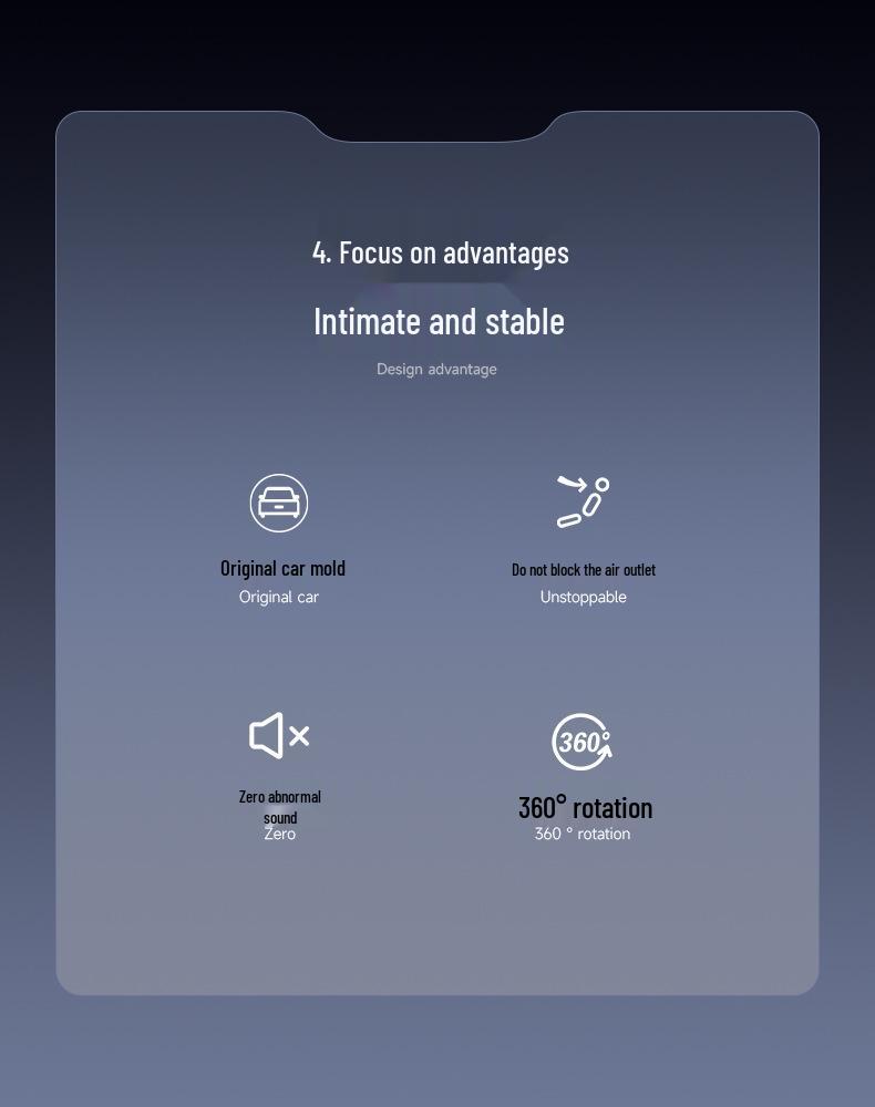 Tesla Model 3/Y Adjustable Silent Car Phone Holder