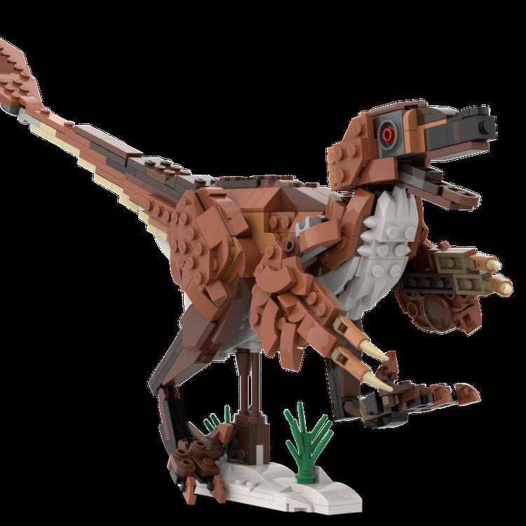 In Stock MOC-195946 Dinosaur Toy Model: Educational Building Blocks Ornament for Children.