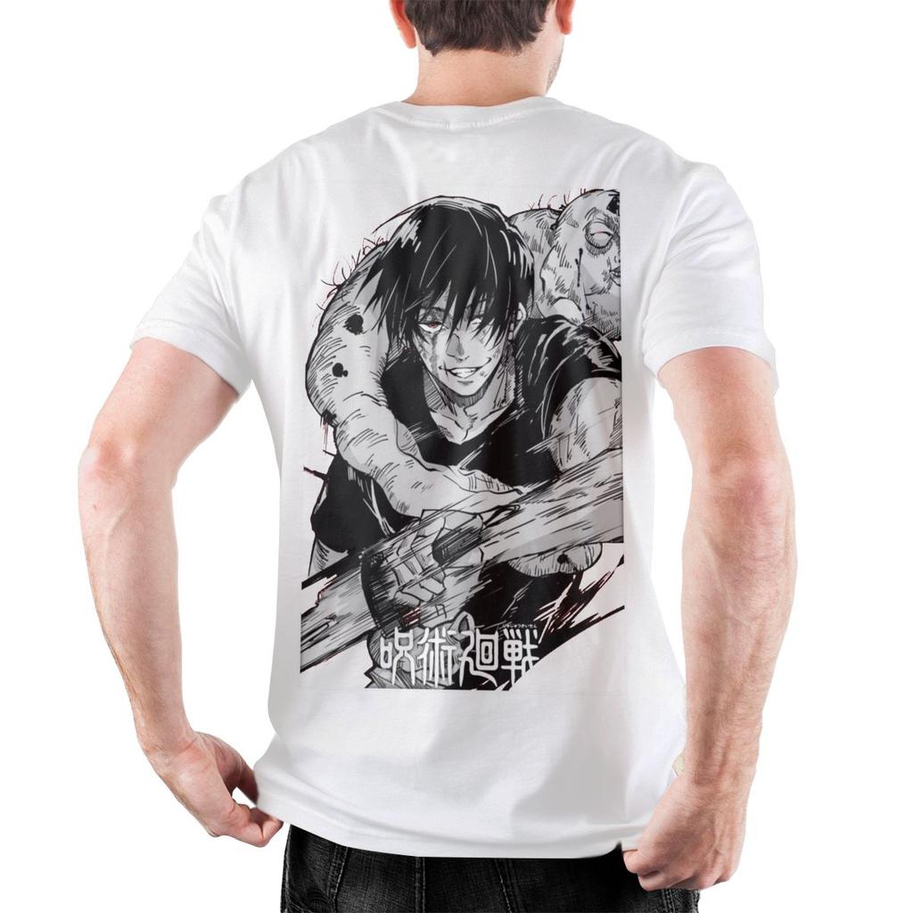 Men's Toji Fushiguro Knife JJK Anime T Shirt Pure Cotton Clothes Funny Short Sleeve Crewneck Tee Shirt Graphic Printed T-Shirt