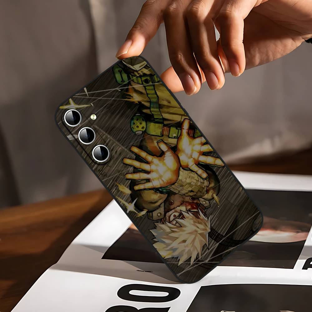 Bakugo My Hero Academia Phone Case For Samsung Galaxy S24/S25/S22/S30/Note20/Lite/Ultra/5G/Plus/FE Soft Black