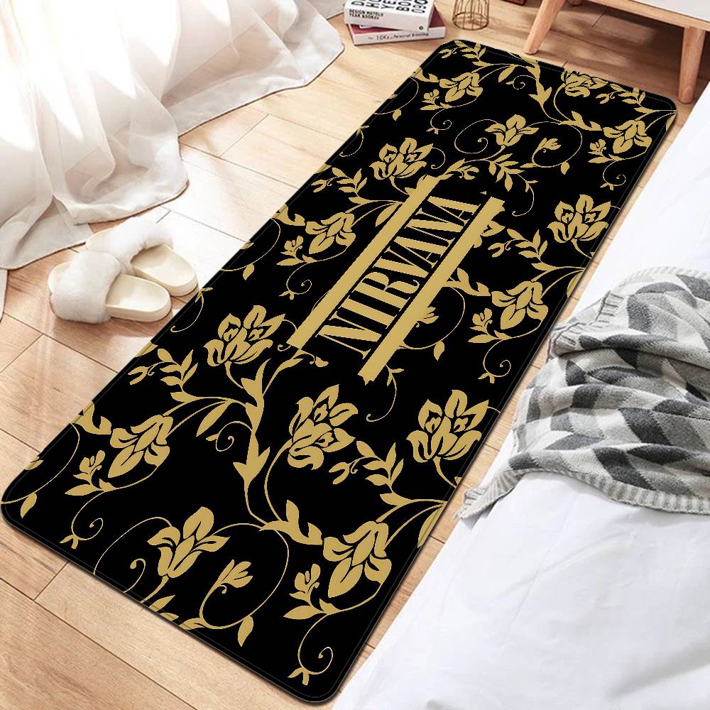 N-Nirvana Rock Band Kitchen Mat Cheaper Anti-slip Modern Living Room Balcony Printed Modern Home Decor