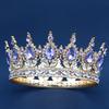 Brautkrone Kopfschmuck Krone Accessoires Königin Haaraccessoires Hochzeitsaccessoires Vollrunde Krone