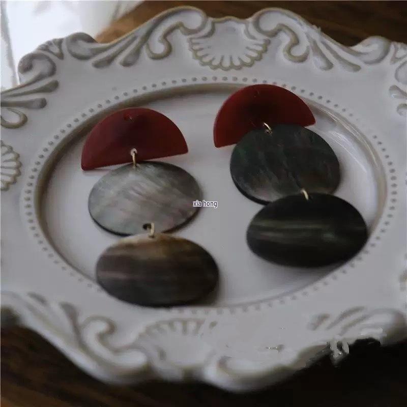 Handmade Chinese-Style Bridal Earrings: Ancient-Inspired Studs for Weddings & Photography