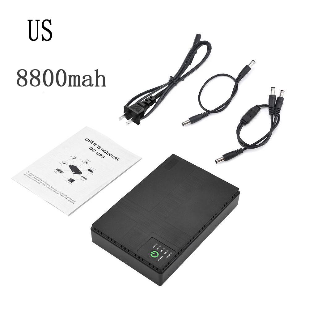 Mini UPS Router Optical Cat Adapter DC Uninterruptible Power Supply 8800/10400mah Backup Battery 5V 9V 12V 15V 24V 1A 2A