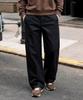 JEMUT Motion Wide Straight Pants Black Kjlp2687