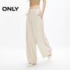 ONLY Women's 2024 Summer Draped Straight-Leg Casual Pants