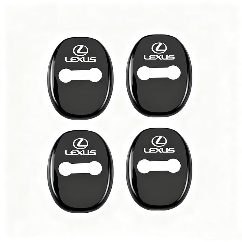 For Lexus F SPORT ES RX NX LS UX IS CT GS RC HS SC TX LBX LM LX 4PCS Car Door Lock Cover Stainless Steel Protection Accessories