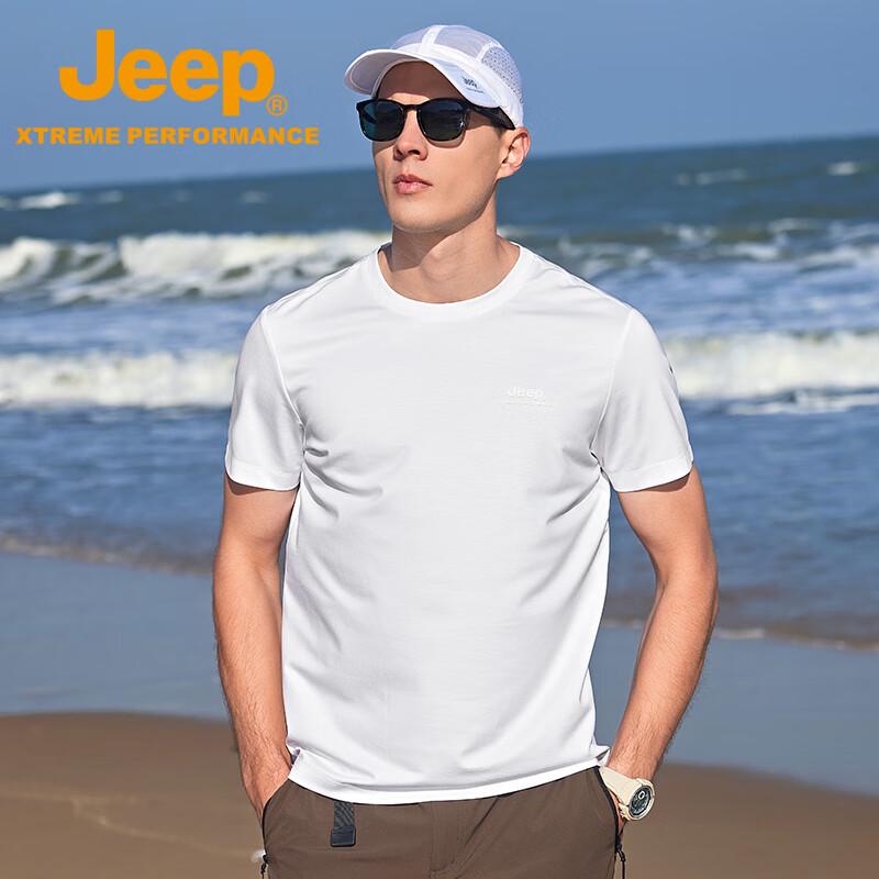 JEEP Men s Loose Fit Breathable Round Neck Short Sleeve T-Shirt 2XL