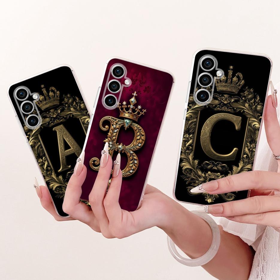 Für Samsung Galaxy S23 FE Hülle S23 Plus Luxus Krone Buchstaben Abdeckung Weiche Silikon Handyhülle Für Samsung S23 Ultra S 23 S23+ Taschen