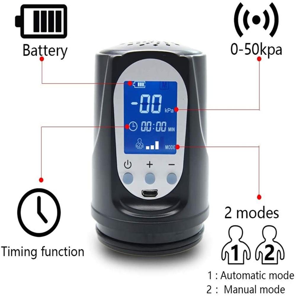 Electric Penis Pump Vacuum Pum Penis Extender Vacuum Pump Penile Enlarger Erection Male Masturbator  Sex Toys for
