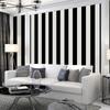 Moderne minimalistische schwarz-weiße gestreifte Wandverkleidung Wohnzimmer Schlafzimmer Raum Hintergrundwandverkleidung Nicht selbstklebend