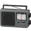[2023 Latest] OHM AudioComm Portable Radio with Bass Boost, Large Station Display, Built-in Speaker, Mono, External Audio Input, Earphone Jack, AM/FM,