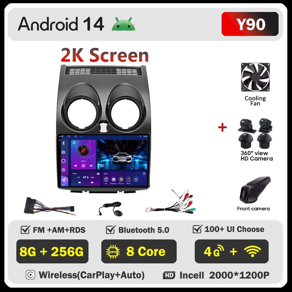 2din Android Car Radio For Nissan Qashqai J10 2006-2013 Autoradio Multimedia Player Autoradio Carplay Navigation Stereo Wifi