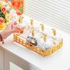 Multi-Functional Snack and Candy Plate with Spoon, Perfect for Living Room Coffee Tables - Ideal for Fruit, Dried Fruit, and Tea Snacks.