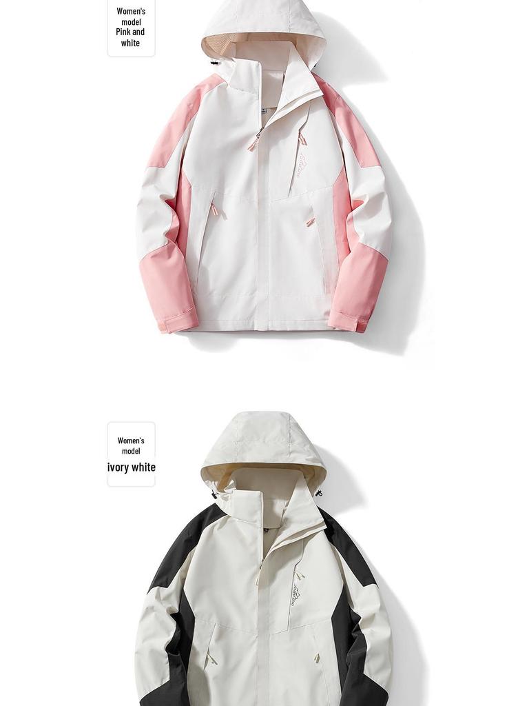 Cross-Border Outdoor Unisex Windbreaker: Waterproof, Windproof, Ideal for Spring/Autumn, Custom Logo Available.