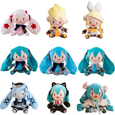 Cute Miku Fufu Plush Toys Preciality Collection Anime SEGA Hatsune Miku Kawaii Stuffed Doll Toys Birthday Gifts for Kids Girls