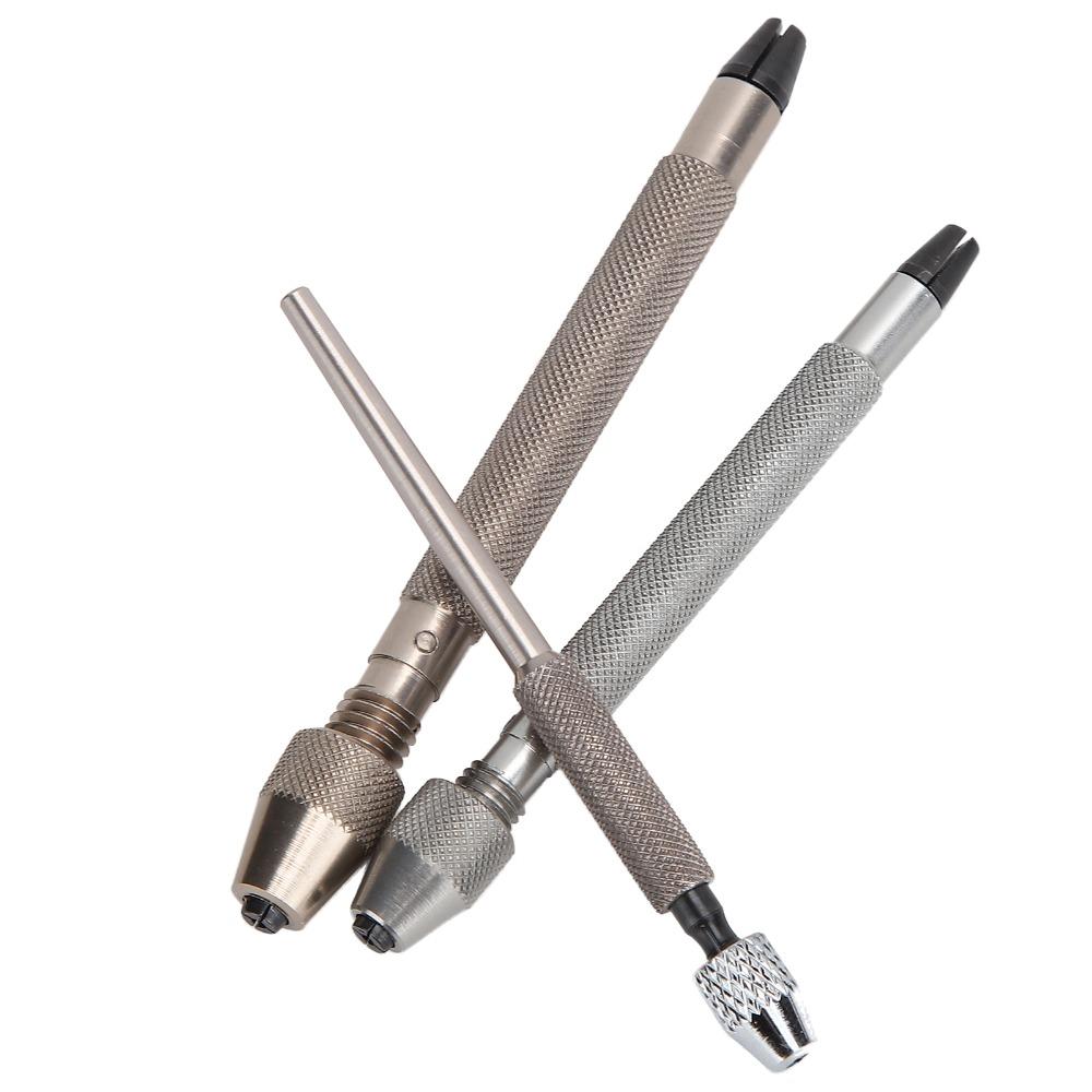 3Pcs Sturdy Hand Drill Premium Watch Tool Accurate Drill Chuck Watch Making