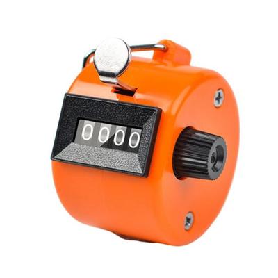 Contatore clicker contatore manuale in metallo con display a 4 cifre, nessuna batteria richiesta, contatore clicker meccanico portatile, dimensioni compatte, forniture sportive