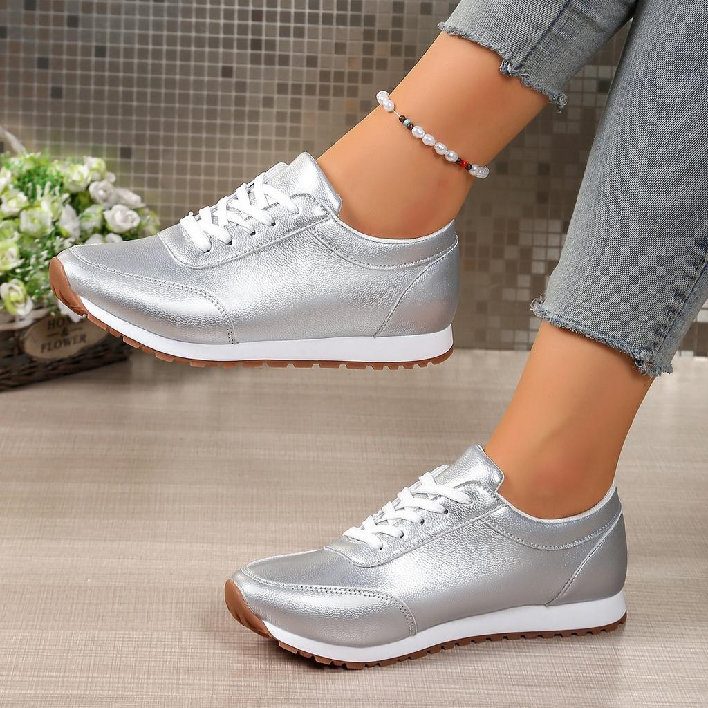 Moda Autunnale Donna Zeppe Piattaforma con Lacci Scarpe Comode Antiscivolo Taglie Forti per Donna 36-43 Ballerine Sneakers Donna