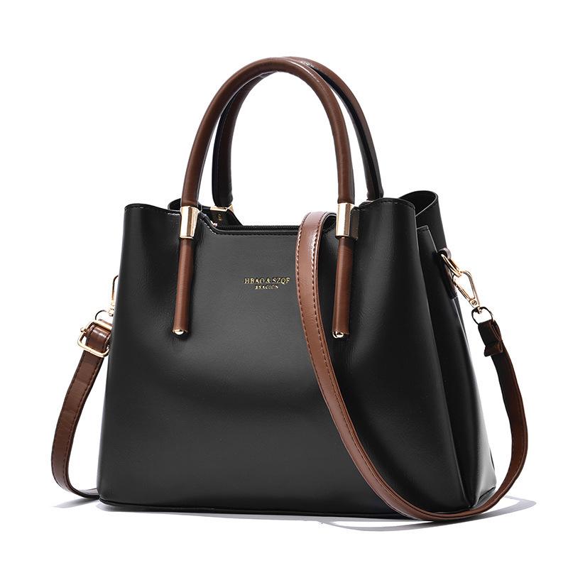 Borsa a tracolla tote in pelle PU di grande capacità per donne di mezza età