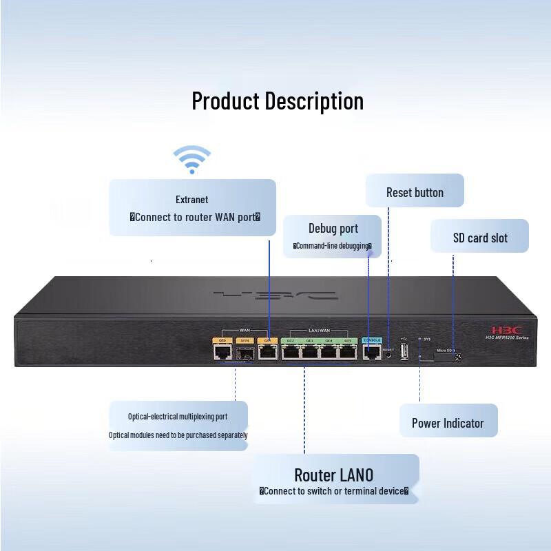 H3C MER5200 Gigabit Enterprise Wired Router (CN Version)