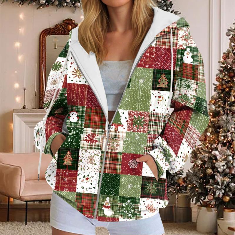 Fall Hoodies for Women Women's Sweatshirt Christmas Graphic Hoodies Casual Long Sleeve Loose Pullover Tops With Ladies Fall Tops