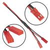 3-Piece JST Plug Splitter, JST Male to Female Y Parallel Cable Harness Wire for 110 Scale Remote Control Car Crawler, Cooling Fan, ESC, Battery,