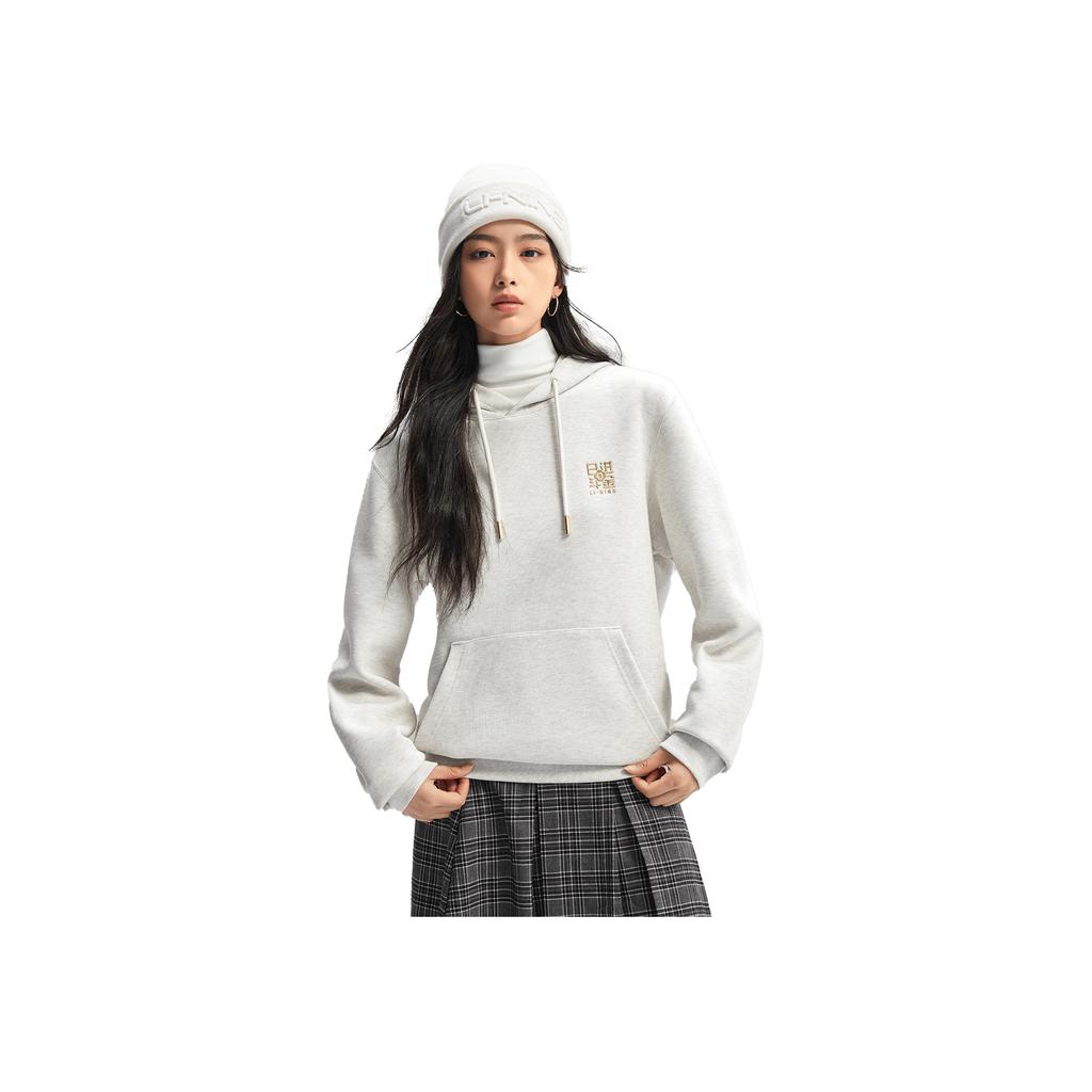 סדרת אורח חיים ספורטיבי של Li Ning קפוצ'ון רקום בדוגמת אותיות קפוצ'ון קז'ואל לגברים AWDW111-4