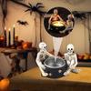 Ins Witch Candlestick Ornaments Resin Craft Ghost Candle Holder  Halloween Party