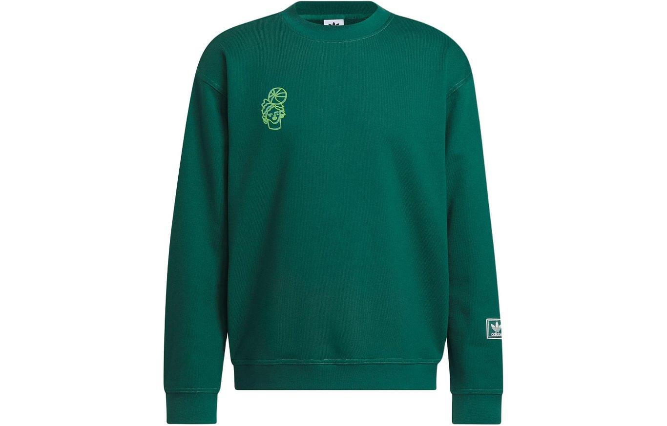 Adidas Originals Hoop York City Sweatshirt Unisex Forest Green IT4987 S