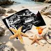 Personalisierbares Strandtuch mit individuellem Namen und Michael Jackson Druck, für Reise Camping Strandparty Heimdeko, Geburtstagsgeschenk für Familie & Freunde
