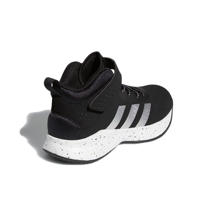 Adidas Cross Em Up 5 Wide Slip On Comfortable Non-Slip Shock Absorbing Durable Mid-Top Kids Basketball Shoes Kids Basketball Shoes S29006