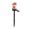 Mushroom Solar Lights, Mushroom House Statue, Fairy Cottage Garden Stake Lights, Waterproof Outdoor Landscape Lights for Yard Patio Lawn Pathway