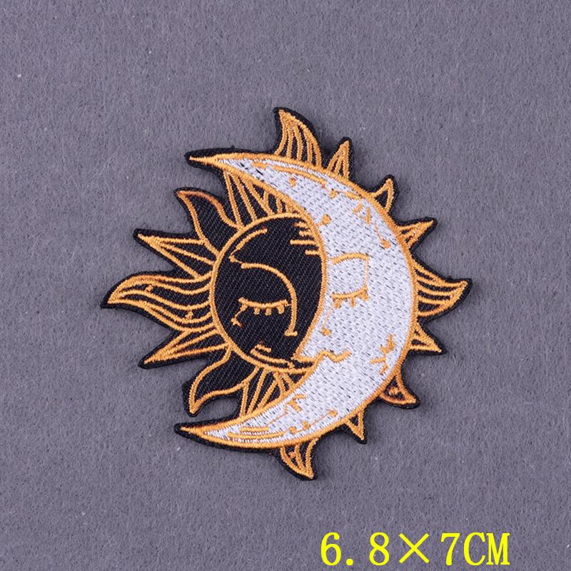 Camping Travel Patch Wilderness Embroidered Patches On Clothes Stripes DIY Nature Adventure Badges On Backpack Accessory Decor