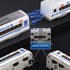 1:60 Scale High-speed Rail Model Miniature Toys Alloy Diecast Rail Cars Sound Light Doors Opened Toy Train Models for Kids Gifts