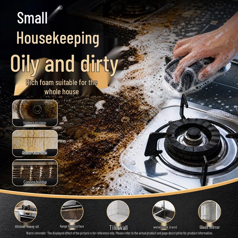 Kitchen Oil Stain & Fume Cleaner for Range Hoods and Stoves