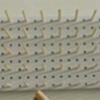 Self Adhesive Sewing Pegboard with 25 Wood Hook 11.8x11.8in Multifunctional Pegboard Organizer