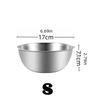 1/3pcs Stainless Steel Bowls with Scale Line Large Capacity Durable Food Storage Bowl Sets for Outdoor Camping Cooking Salad Bow