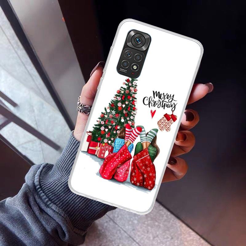 Christmas Girls Tree Gift Phone Case For Xiaomi Redmi Note 10 11 12 13 14 15 Pro Plus 11S 12S 14S 11T 11E 10S Soft TPU Back Cove