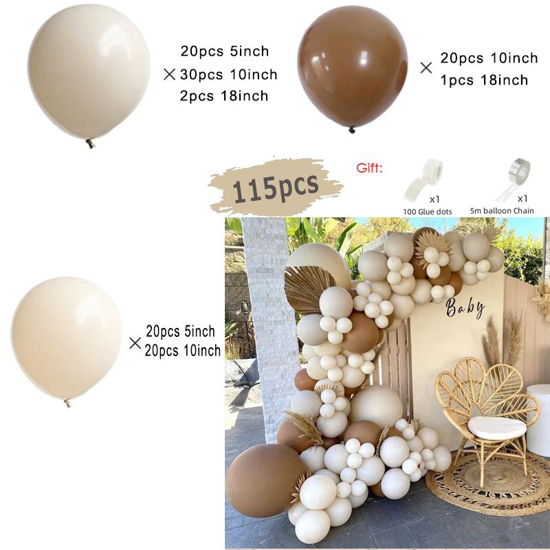 

Бежевый Кремовый Белый Бохо Шары Гирлянда Арка Комплект Песочно-Белый Помолвка Свадьба День Рождения Вечеринка Baby Shower Украшения Шары Set