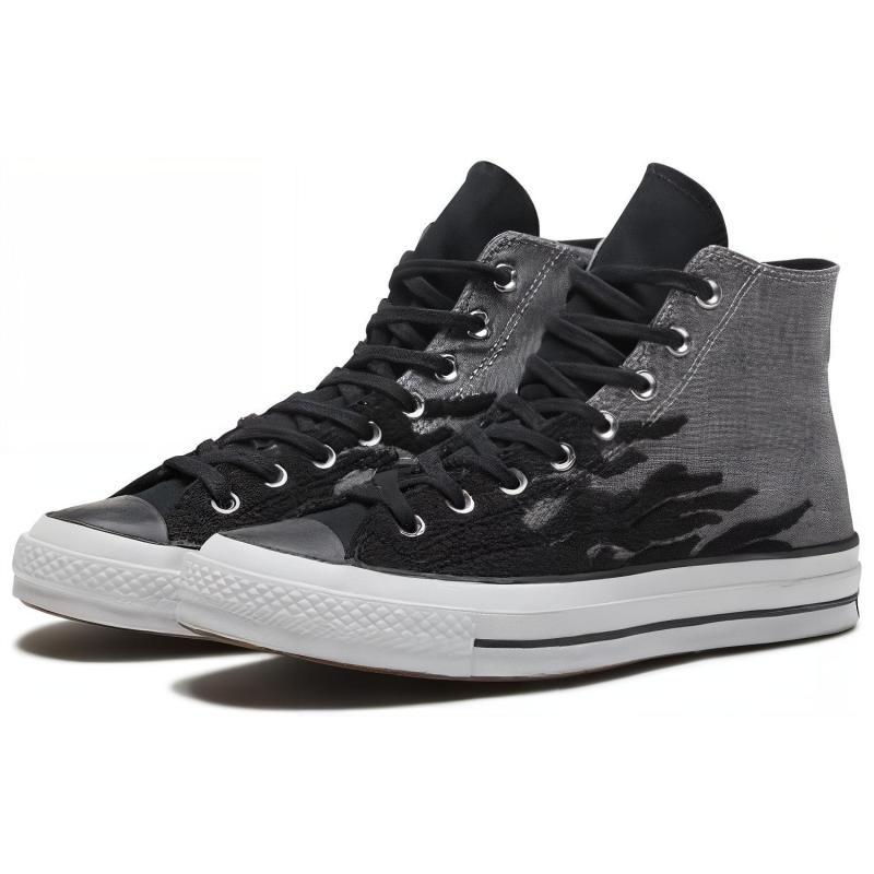 Converse 1970s Comfortable Casual High Top Canvas Shoes Unisex Black Grey