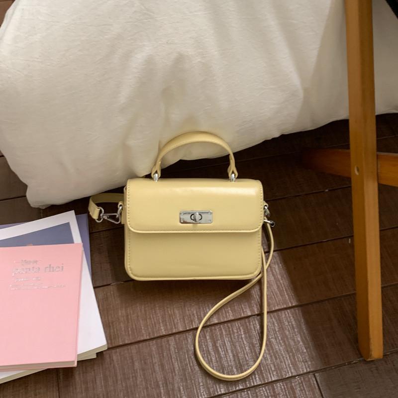 Pu Small Square Bag For Women With Zipper Closure And Interior Pockets For Daily Use