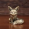 Lovely Foxes Figurines Statues Vintage Foxes Miniatures Home Decoration Foxes Sculpture Photo Props