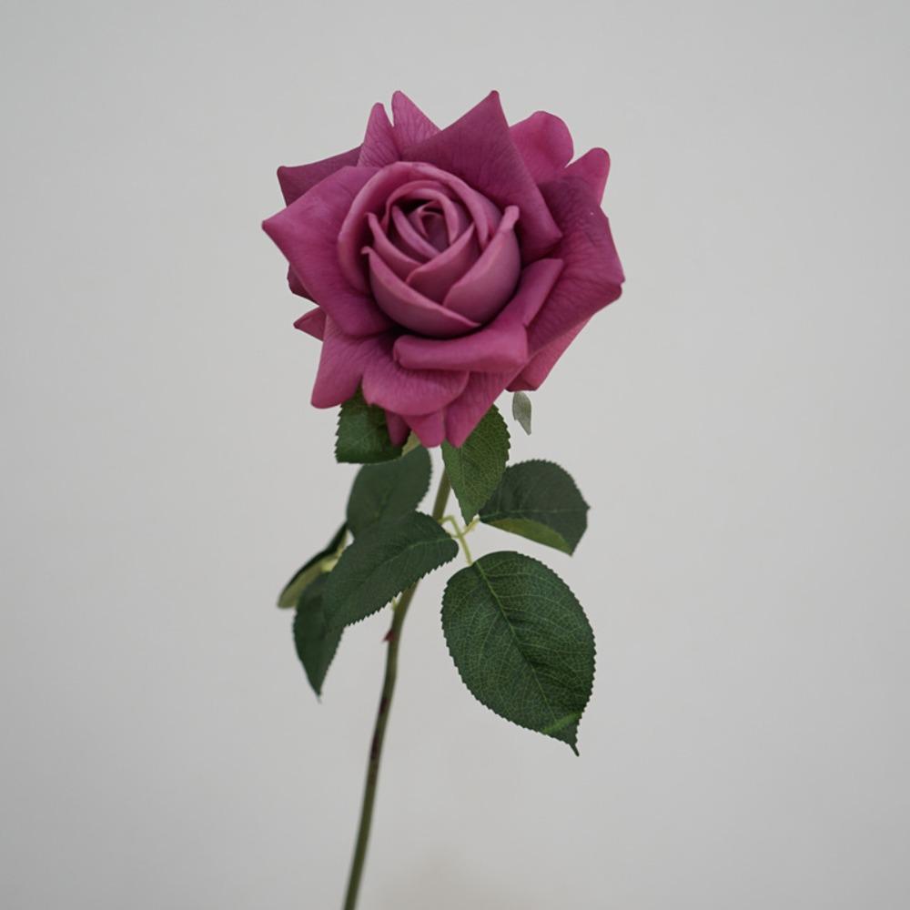 Cloth Artificial Rose Flower Iron Wire Simulation Rose Realistic Artificial Rose  Home Decoration