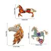 Rhinestones Running Horse Brooch Decorative Zodiac Animal Badge Brooch Pins  Jewelry Accessories
